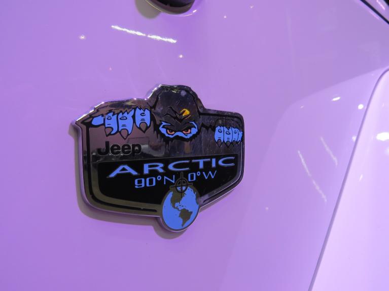 Jeep Wrangler Arctic Edition fender badge, A yeti peeking o…